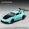1:32 911 Gt3 Rs Macan Alloy Sports Car Diecast Model Toys Ornament Doors Opened Sound Light Pull Back Vehices Kids Festival Gift