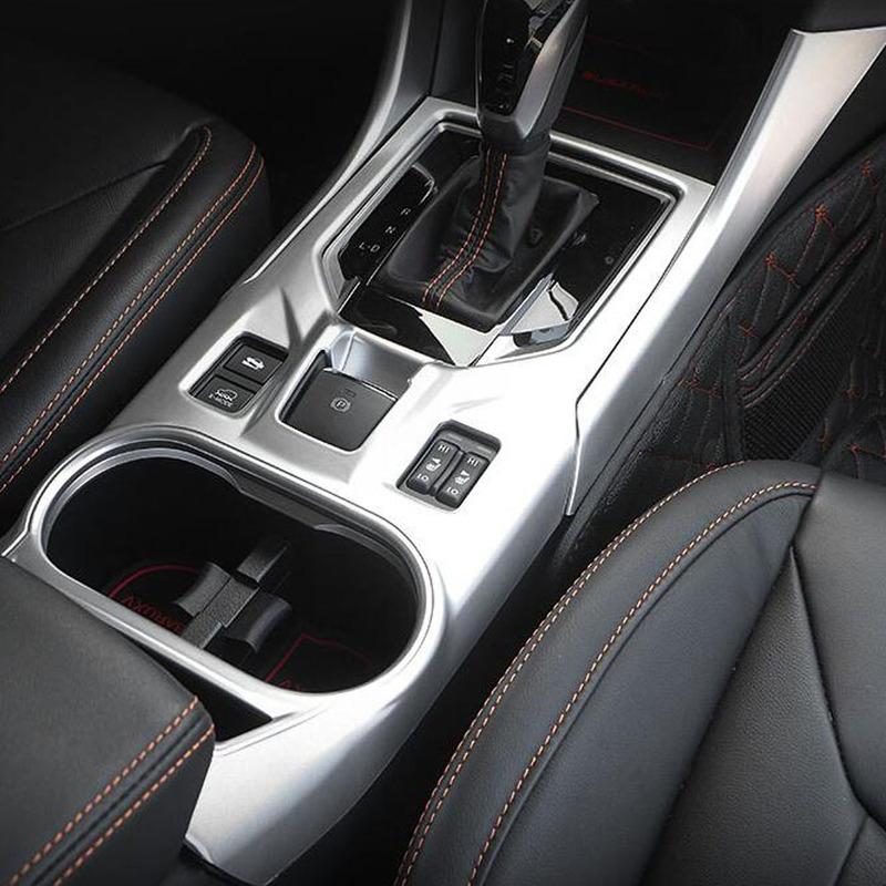 For SUBARU XV 2018 ABS Matte Sticker Middle Handbrake Panel Shift Stall Paddle Cup Switch Frame Trim 1pcs