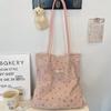 5 Pearl mesh bag new sweet shoulder handbag summer large capacity canvas bag