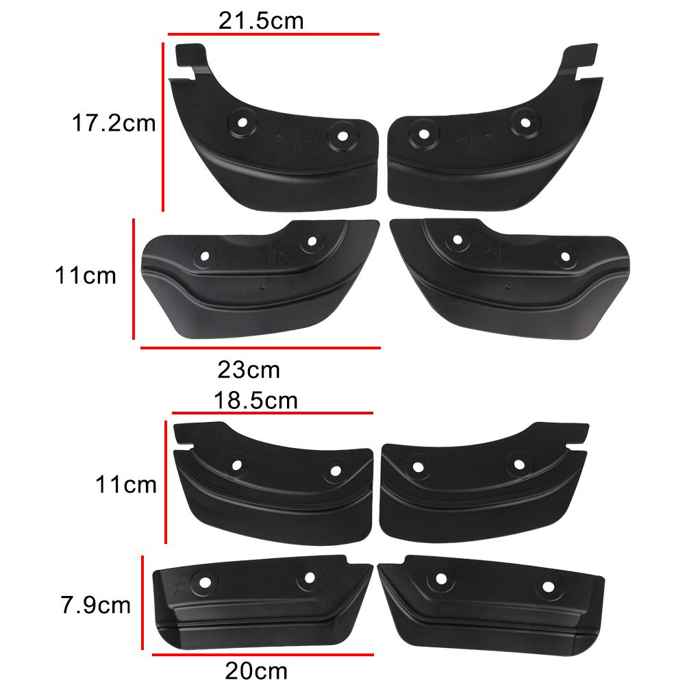 Invisible Mud Fenders For Tesla Model 3 Model Y 2017-2022 Car Modification Mud Flaps 4Pcs/set Front Rear Mudguards Splash