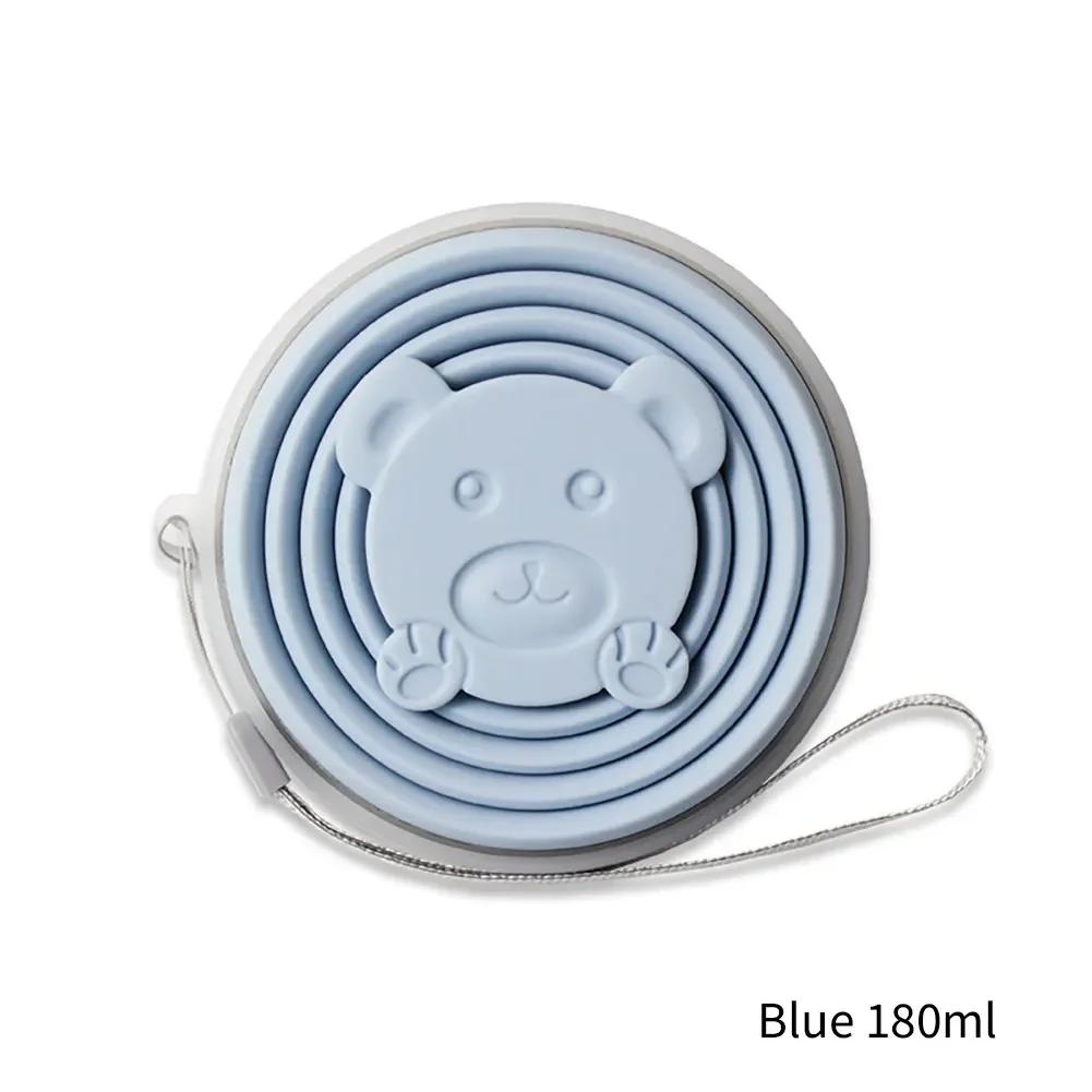 Fancyfamily 180ml/270ml Silicone Heat Resistant Folding Cup Outdoor Travel Folding Cup