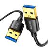UGREEN USB 3.0-kabel Type A til Type A hann til hann med gullbelagt kontakt USB-kabel med høy holdbarhet begge ender hann 3M