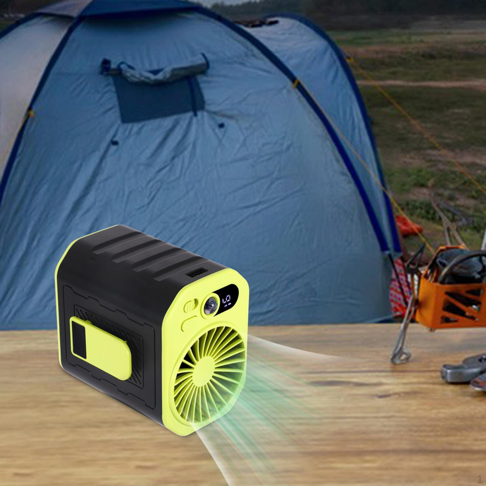 

Компактный вентилятор на поясе, охлаждающее устройство без помощи рук для активного отдыха на открытом воздухе светло-зеленый