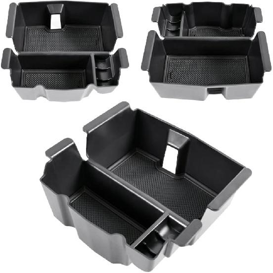 TACOBRO Center Console Organizer Compatible With Jeep Wrangler JL And JLU 2018- 2024 2025 Accessories, Gladiator JT Truck   -2025 Ert Tray Armrest