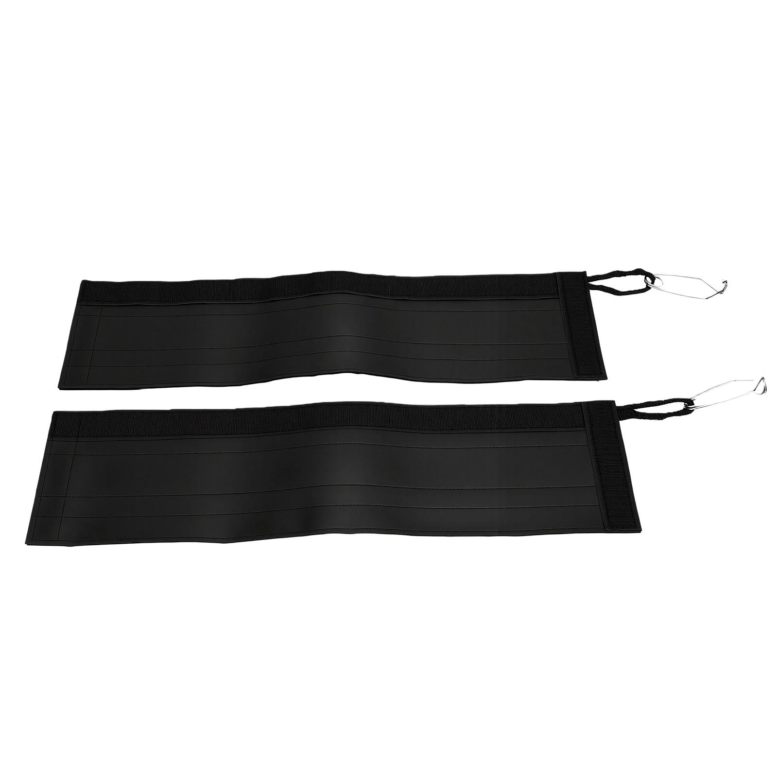 2pcs 19.69in Rock Climbing Arborist Rope Protector Secure Closure Rope Protector for Climbing Black