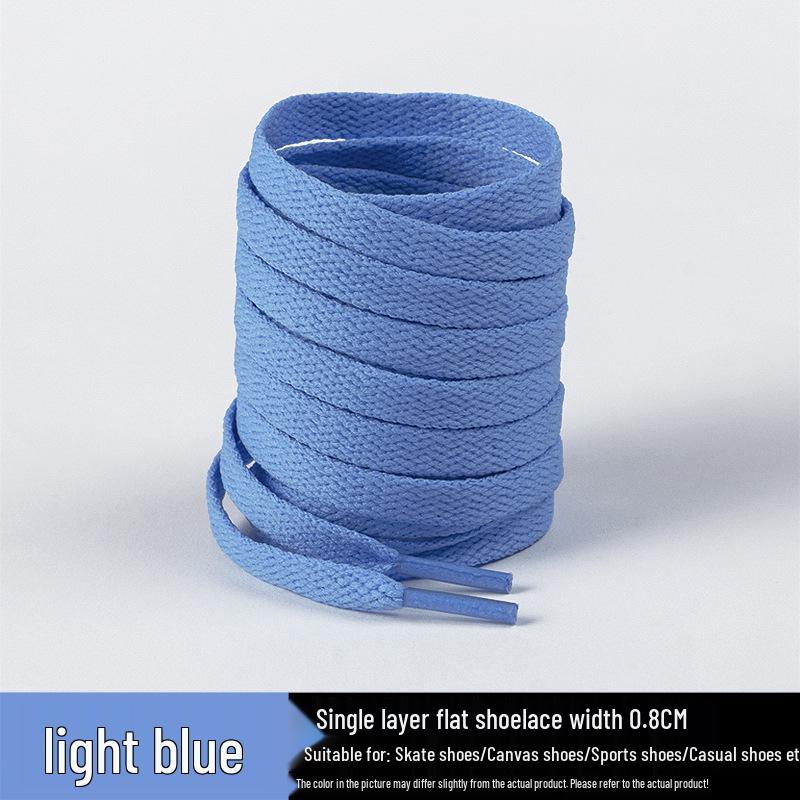 Flat Shoelaces for Canvas Sports & Skate Shoes, Casual Boots, Little White Shoes, Unisex Pure White Shoelaces