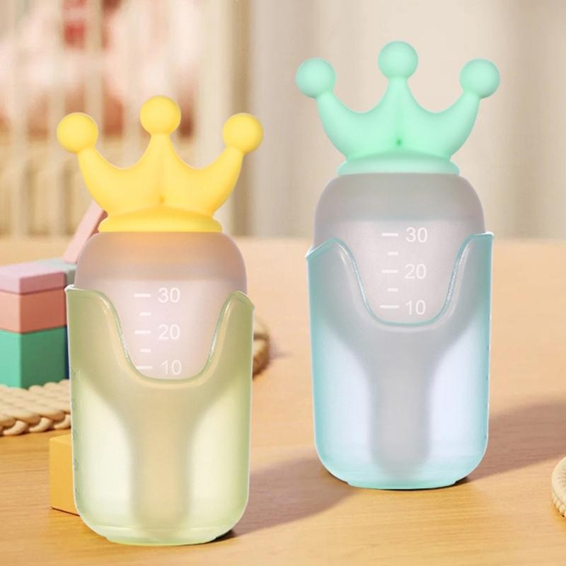 Alimentador Líquido para Bebés 30ML Silicona Utensilios de Alimentación para Entrenamiento para Niños Pequeños Fácil de Limpiar Previene Atoramiento y Sobredosis