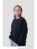 Children's Solid Color Loose-Fit Sweatpants and Sweatshirt Set - Combed Cotton, Large Terry Cloth for Big and Middle Kids