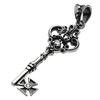 Figmart Hard Gothic Key Pendant with Zirconia [Silver Accessory] Fp0351