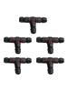 5Pcs TShape Cable Connectors with IP68 Protection for Outdoor Lighting