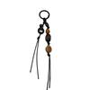Zen Style Abacus Tassel Keychain – Chinese Flower Wine Pot Design Pendant
