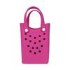 DIY Holes Beach Bag Mini Storage Bag Fashion Tote Bag  Women