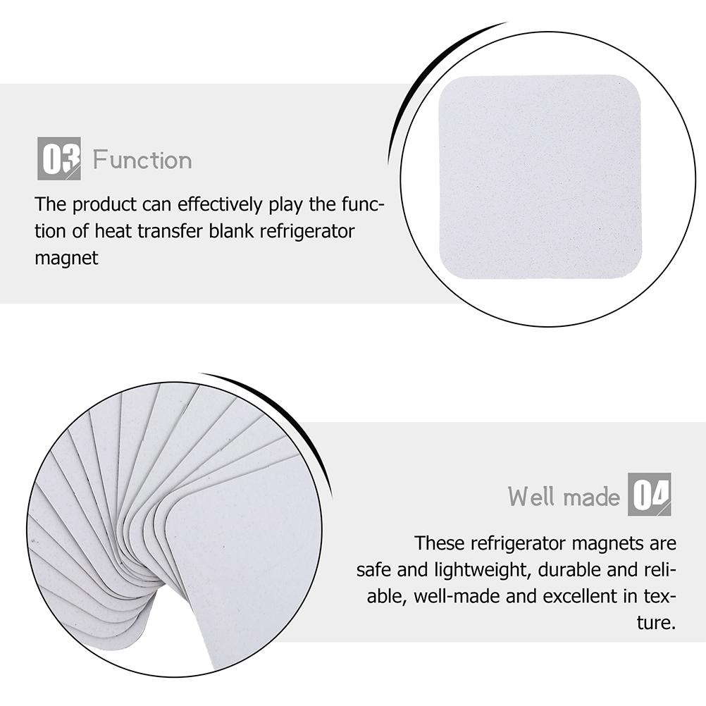 Sublimation Blank Refrigerator Magnets for Kitchen Office Calendar Decorative Square Fridge Magnet Home Wall Decor DIY