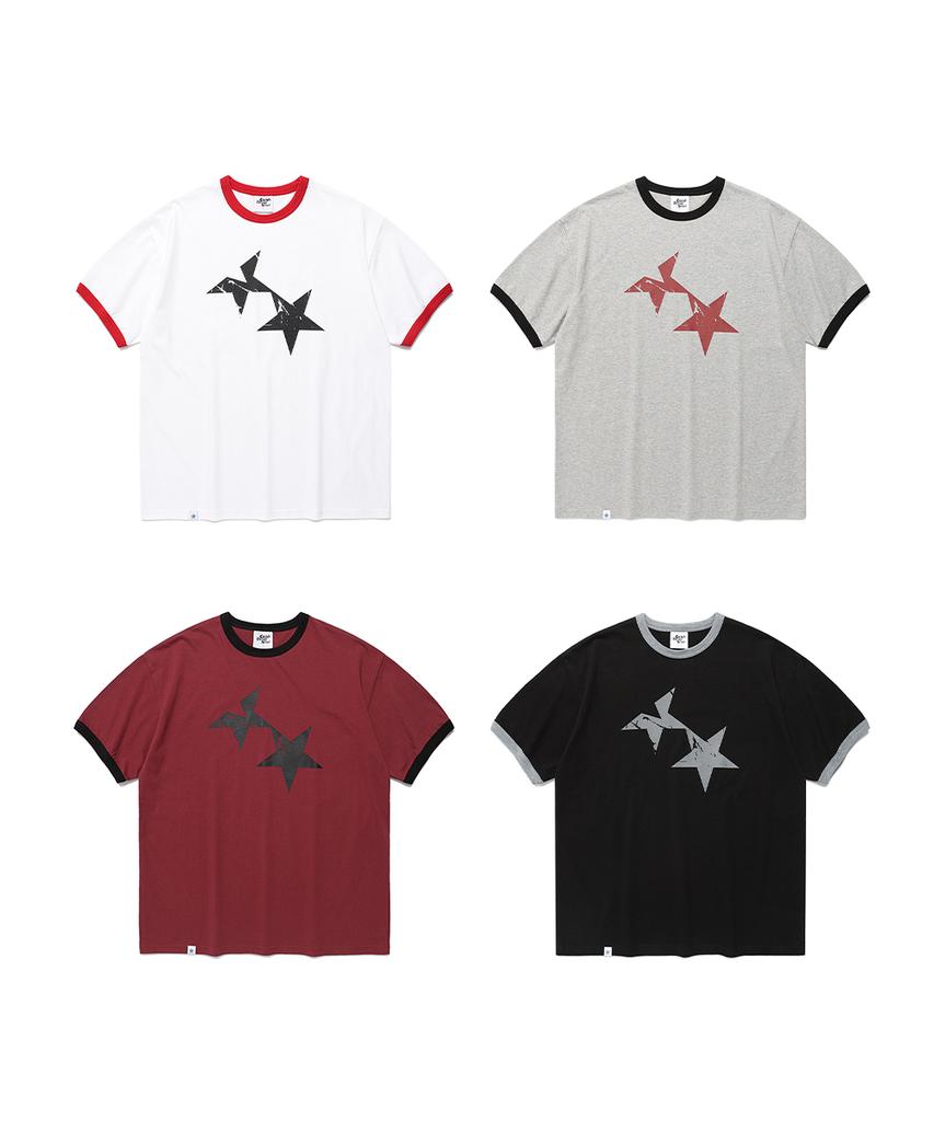 CAVISH Twin Star Ringer Ss Tee 4Colors(Cv2Fmut549A)