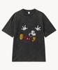 VTWO Fade Wash Jumping _Mickey_ T-Shirt (Black)