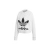 Originals Trefoil Sweater Crew Neck Pullover Letter Print Long Sleeve Sweatshirt Women Sweater White EC5777