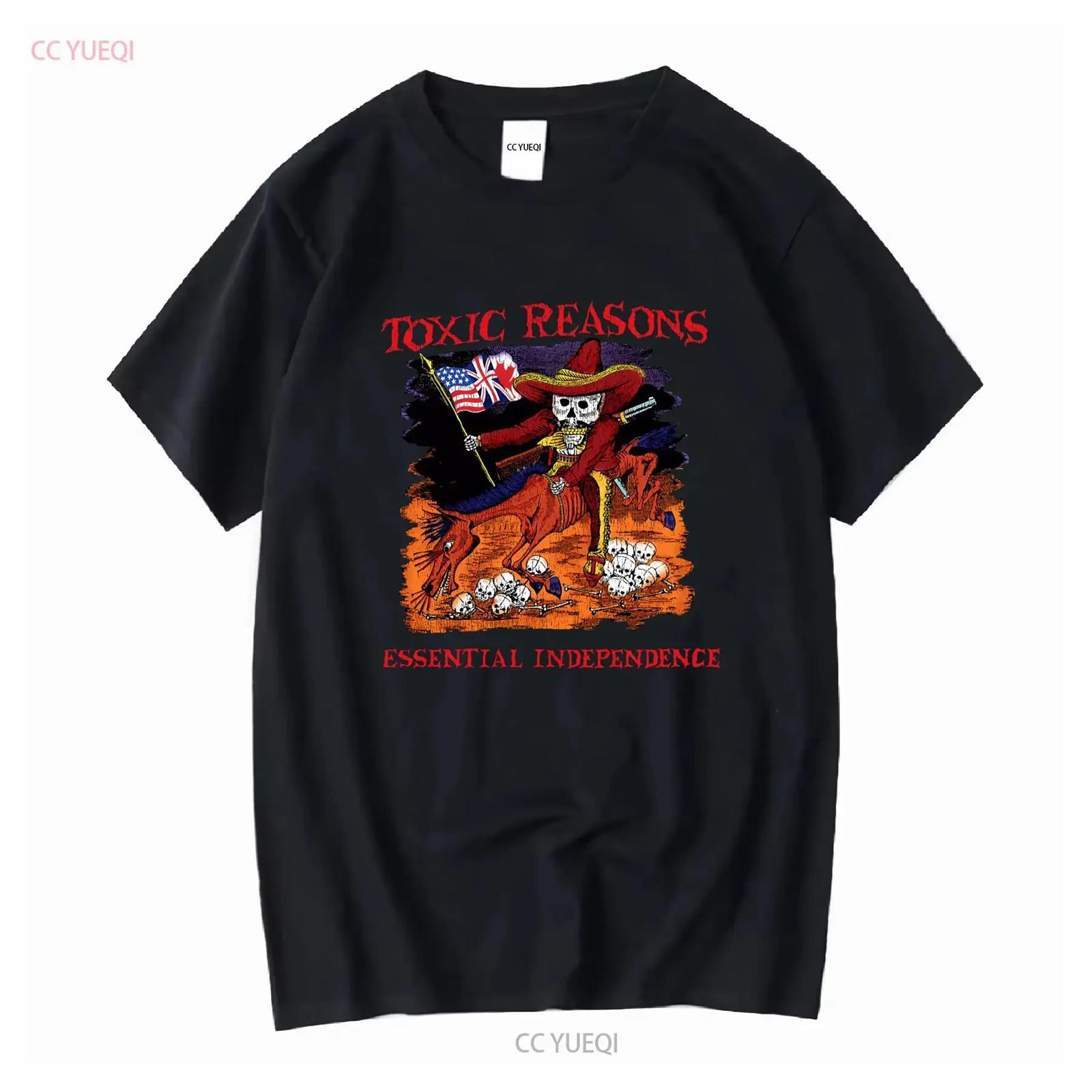 T Shirt Toxic Reasons Black Color Punk Rock Band Colection Ready In S 2XL long or short sleeves vintage Washed Soft S