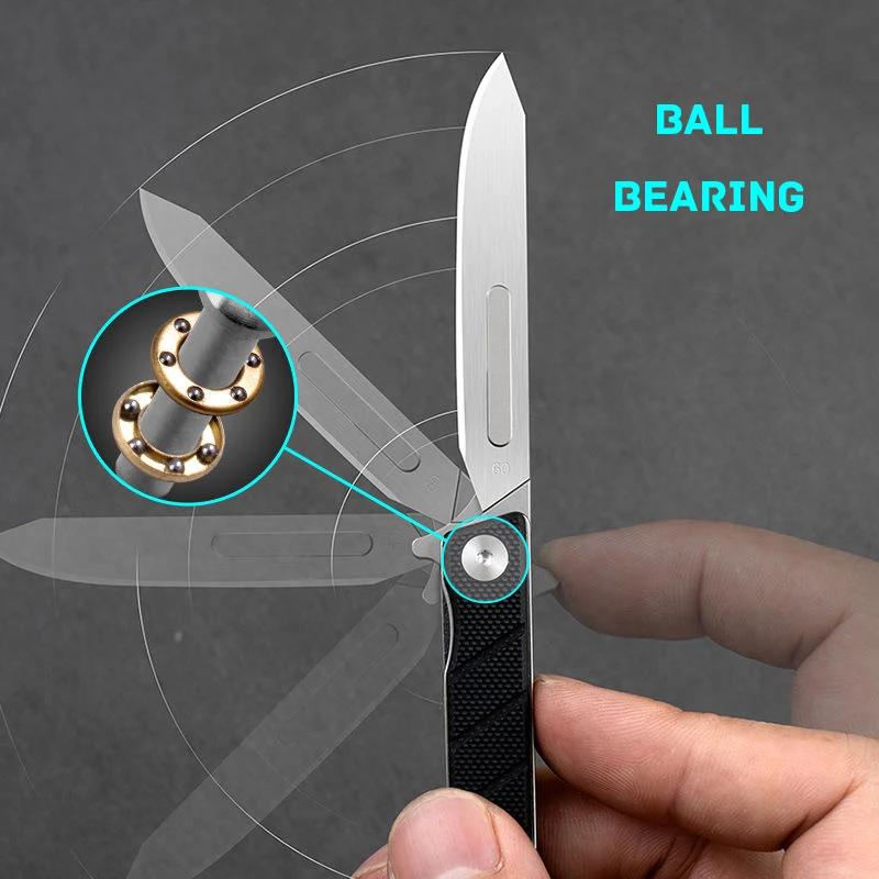 NEW The PEI/G10 Handle Folding Knife Suitable For A Variety Of Scalpel Blades Mini Portable EDC Utility Knife With NO60 Blades