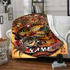 Custom Skull Roses Compass Waves Home Customize Your Name Blankets Comfortable Soft Lightweight Allseason Multipurpose Blanket For Picnics Sofas