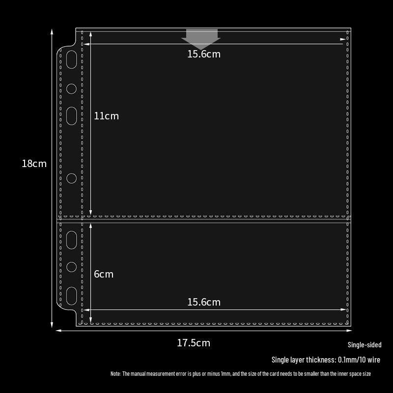 Four-Grid & Nine-Grid Card Album Refill Pages for Loose-Leaf Journals (A4/A5)