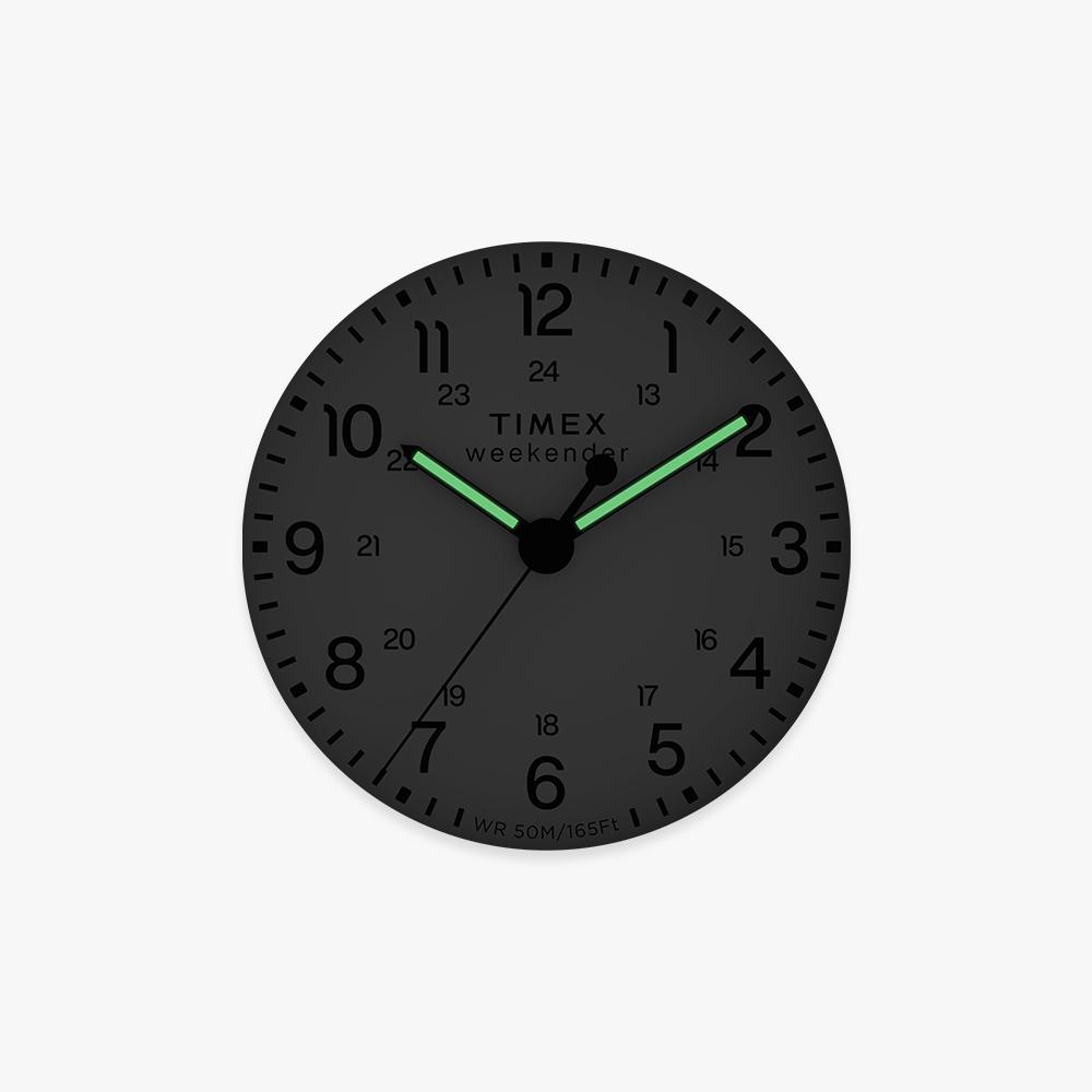 [Timex] [Timex] Weekender New England Stripe Strap Wristwatch 39mm TW2Y15500
