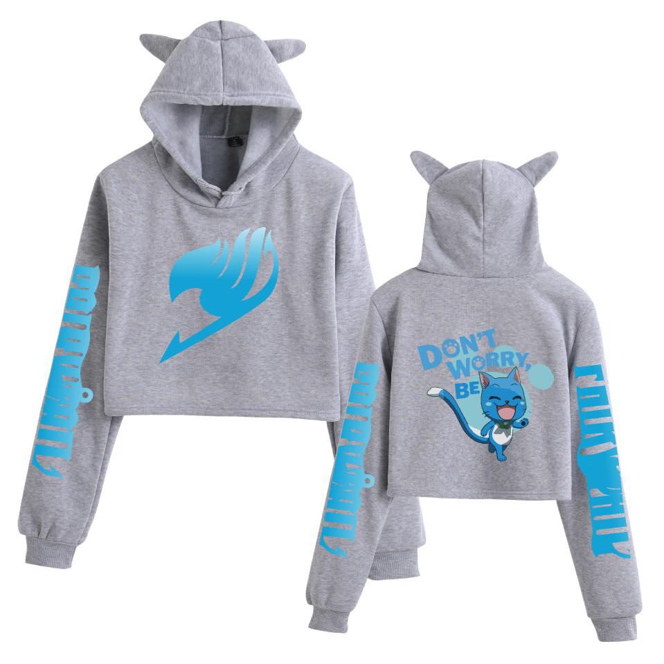 Fairy Tail Character Cat Ear Hoodie Sweatshirt for Women