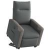 VidaXL Fauteuil inclinable électrique gris foncé tissu 3324101