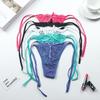 Sexy G-string Thongs Women Panties Floral Sheer Underwear Soft Lingerie Briefs Lace Transparent Knickers