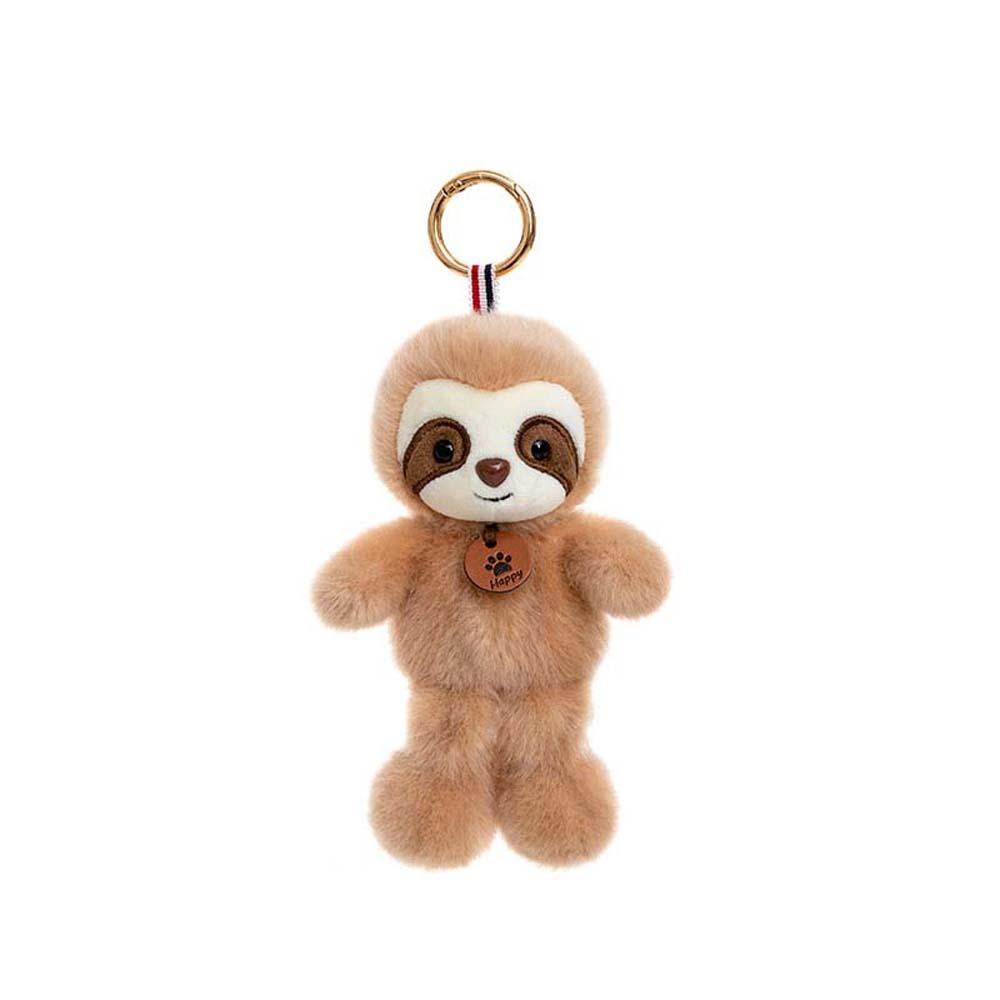 Polyester Cat Dog Pendant Bee Monkey Key Chain Creative Plush Animal Key Ring  Students