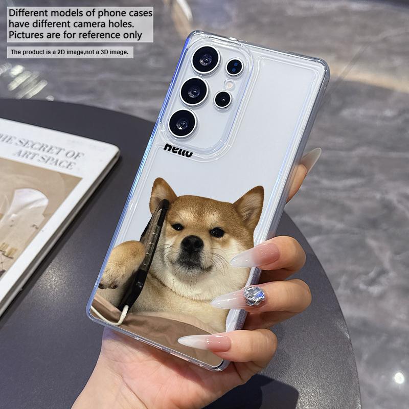 Kind and lovely cat Phone Case for Samsung Galaxy S25 Ultra S20 FE S21 S22+ S23 Plus S24 S26 Edge Cases Transparent Soft Covers