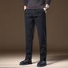 Xuezongfei Men's Fleece-Lined Straight-Leg Casual Pants