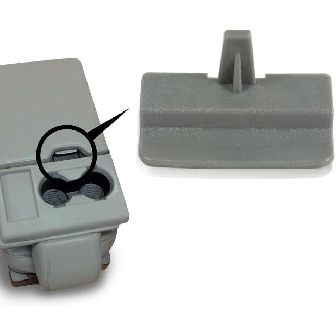 G-PLUS Front Center Console Jump Seat Lid Latch Compatible with Ford F150 2010 2011 2012 2013 2014 2015 2016 2017 2018 Light Grey Replacement for