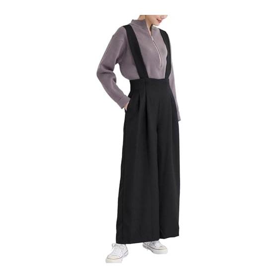 ROPE PICNIC Pants Women s Wool-like Pants with Suspenders