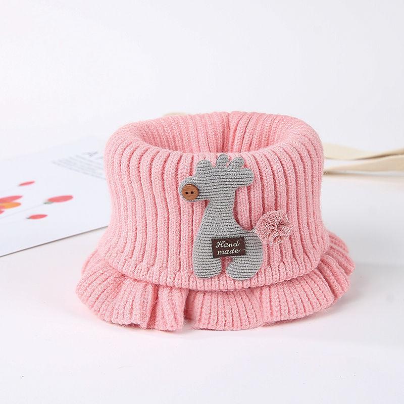 

Baby Scarf Winter Neck Warmer for Kids Children Boys Girls Woolen Knitted Mustache Solid Warm Crochet Scarves Plaid Fashion Doll Blending