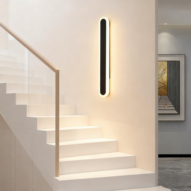 Modern LED Indoor Long Wall Light Nordic Line Sconce Long Wall Lamp Living Room Background Corridor Beside Decorate Lighting