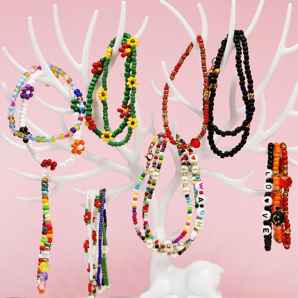 Handmade DIY Dye Core Glass Loose Beads For Jewelry Making 150-1000pcs Necklace Bracelet 2-4mm