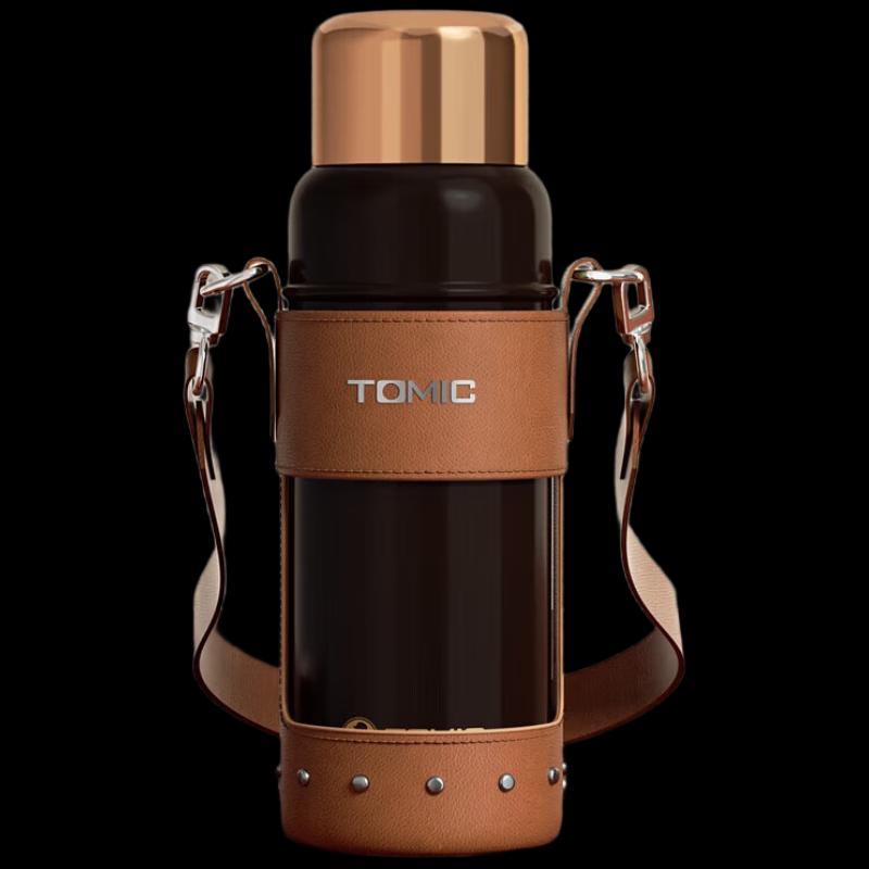 TOMIC Pure Titanium Tea Infuser Travel Mug with Ceramic Liner