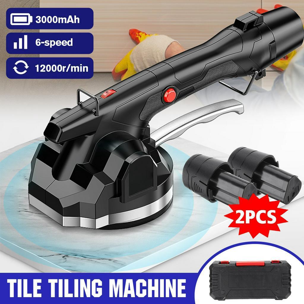 600W 3000mAh Tile Tile Machine Adjustable Can Suck 100kg Floor Installation Tool Tile Suction Floor Wall +2 Battery + Bag