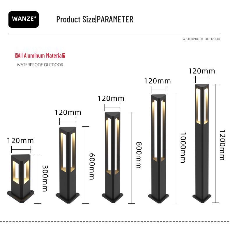 Modern Minimalist Outdoor LED Garden Lamp - Waterproof Landscape Light for Streets, Villas, and Public Areas