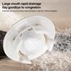 Plastic Sink Overflow Cover Anti Backflow Round Overflow Ring Plug Easy Install Decorative Washbasin Overflow Ring