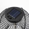 1/2/4Pcs Solar Lantern Outdoor Metal Mesh Shell Solar Powered Hanging Lantern with Hook And Base Garden Patio Porch Decor