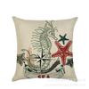 Sailing Marine Element Polyester Pillowcase Sofa Cushion Waist Pillowcase Home
