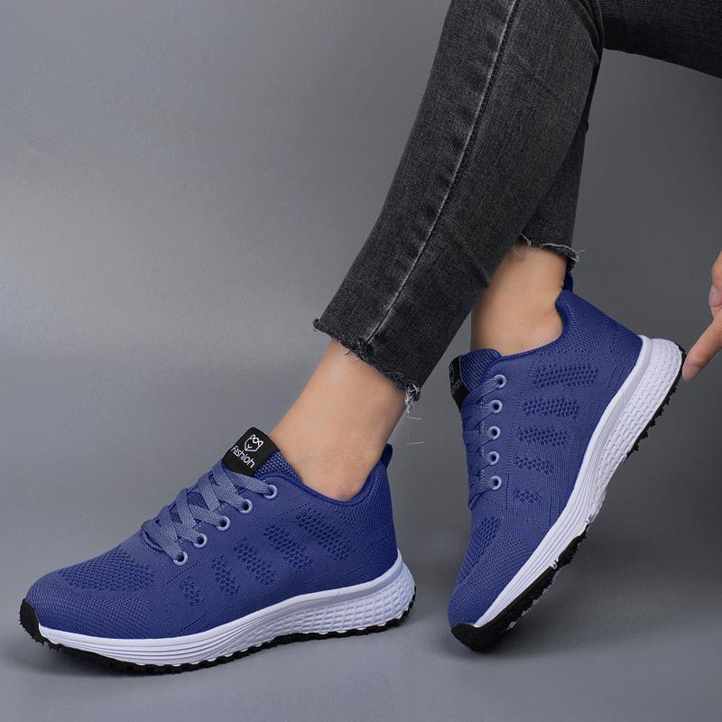 Women Sneaker Summer Tennis Breathable Lightweight Sports Running Casual Mesh Walking Flat Sole Vulcanized Shoes Chaussure Femme