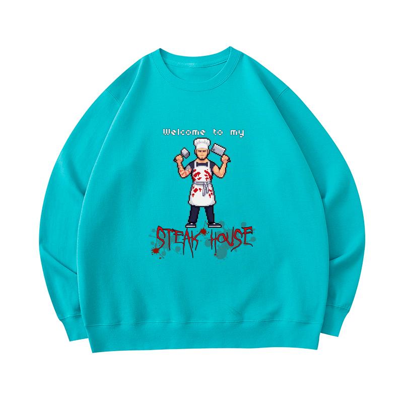 steak sweatshirt