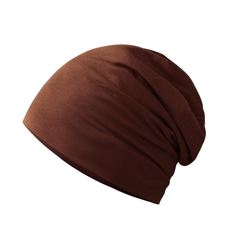 Cold hat men's new baotou hat solid color stacking hat popular double-layer pullover hat thin confinement hat headgear hat