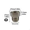 Hex Adapter with Washer Hexagonal Metal Connector for Plumbers, Home Repair Hobbyists, Hygiene