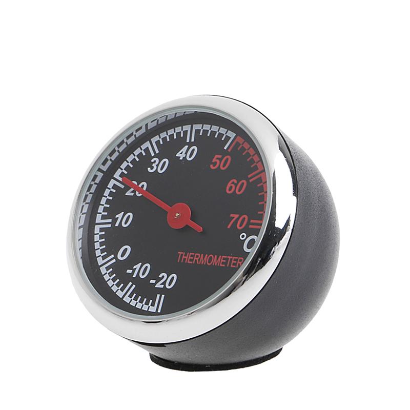 3Pcs Car 4cm Hygrometer for Time Clock Temperature Thermometer Moisture M