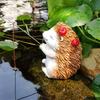 Artistic Hedgehog Design Resins Miniature Ornament Decoration For Aquascaping Miniature Landscape Arrangements
