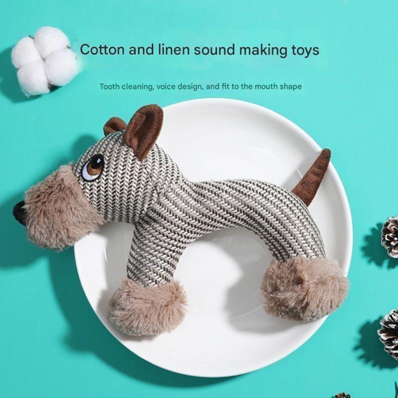 Fun Animal Shape Squeaky Toy For Dog Chewing and Tugging Entertainment Activity Teething Toy for Aggressive Chewers