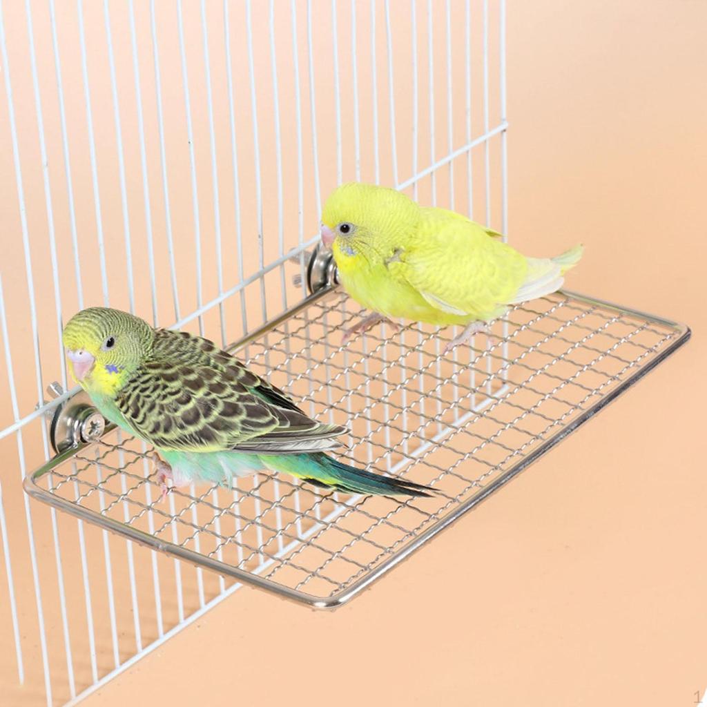 Grzędy dla ptaków Platforma Półka Stojak Stal nierdzewna Ćwiczenia Solidna konstrukcja Szlifowanie pazurów